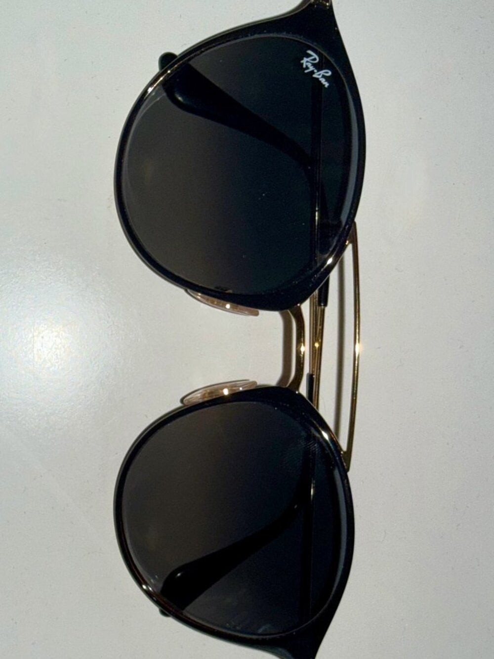 Ray-Ban RB3546 Black Gold Gray Gradient Sunglasses 52-20 - Picture 2 of 4